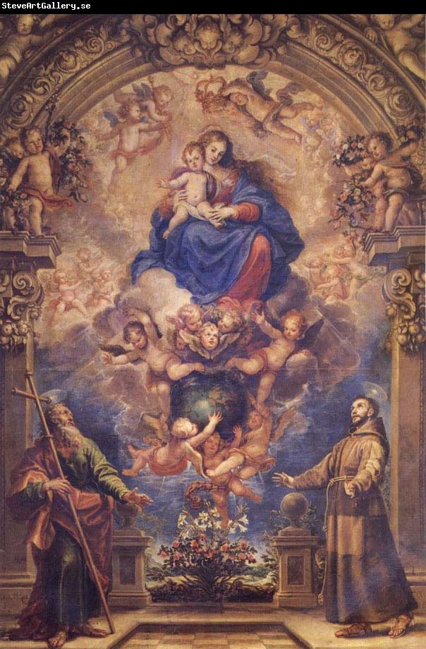 Francisco Rizi Virgin and Child with Sts.Philip and Francis